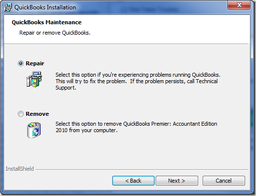 Repair QuickBooks